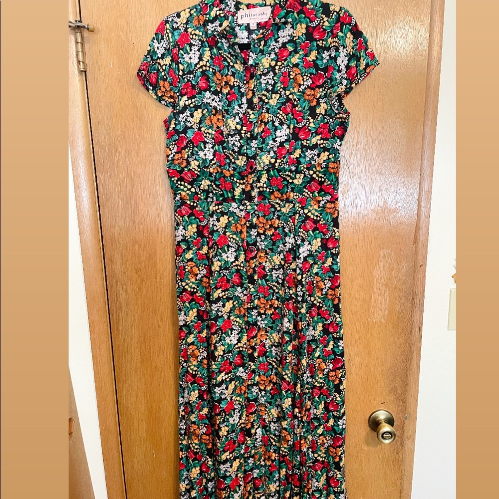 Philosophy Floral T-Shirt Midi Dress